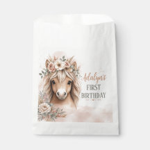 Lief Meisje Boho Paard Eerste Verjaardag