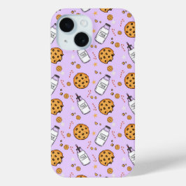 Lief melk- en koekjespatroon telefoonhoes cadeau