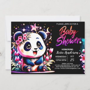Lief Oerwoud Panda Dreamland Meisje Baby shower Kaart