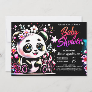 Lief Oerwoud Panda Dreamland Meisje Baby shower Kaart