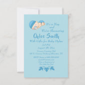 Lief "Oh Boy" Baby shower Kaart (Achterkant)