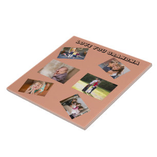 Lief Oma Chic Sans Serif 6 Foto's Schuin Tegeltje