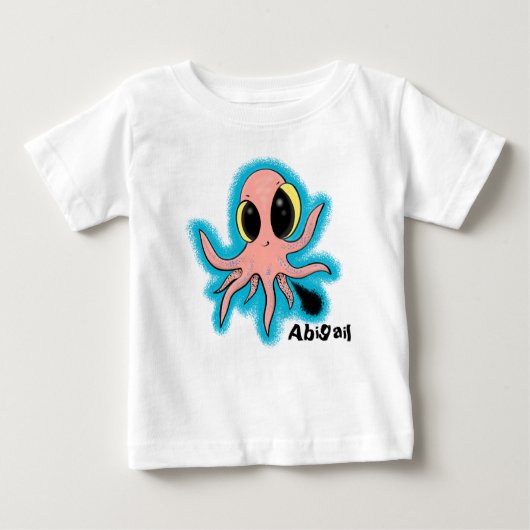 Lief ontwerpbaby octopus stripfiguur (Voorkant)