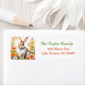 Lief Paaszegen Konijnenkonijn Etiket (Insitu)