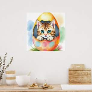 Lief Paskatje in Kleurig Ei Poster