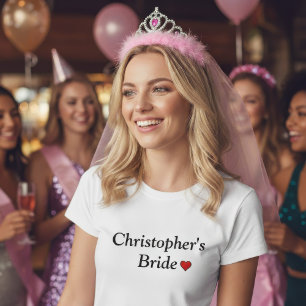 Lief Persoonlijk Bruids Huwelijk T-shirt