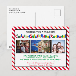 Lief Politiek Correct Grappig 3 Foto Feestdagenkaart