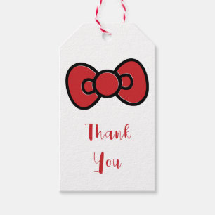 Lief Rode Strik Fantasievol Cadeaulabel
