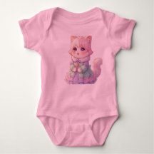 Lief Roze Anime Kat Baby Shower Cadeau Baby Bodyot