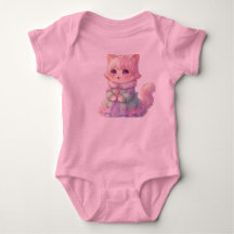 Lief Roze Anime Kat Baby Shower Cadeau Baby Body't