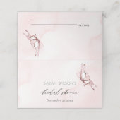 LIEF ROZE AQUAREL VLINDER BRUIDSSUITE (Buitenkant ongevouwen)