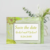 Lief Save the Date Bloemen (Staand voorkant)