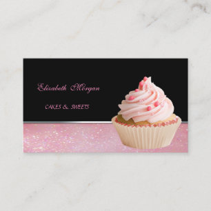 Lief Schattig Elegant , Cupcake Bakkerij Visitekaartje
