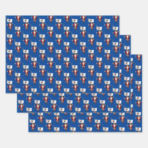 Lief Sinterklaas Bezoeken Illinois Inpakpapier Vel