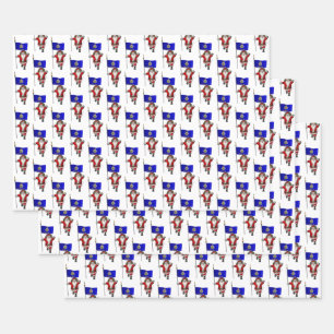 Lief Sinterklaas Bezoeken Kansas Inpakpapier Vel