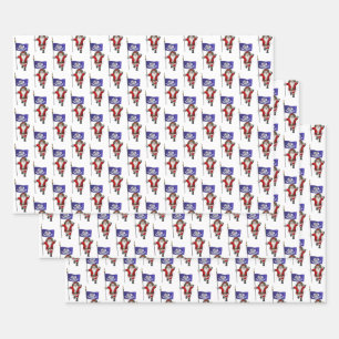 Lief Sinterklaas Bezoeken Louisiana Inpakpapier Vel