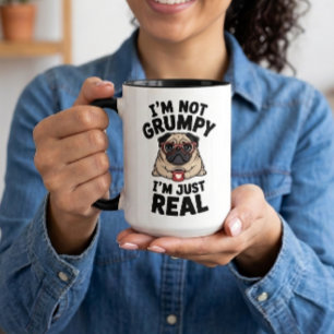 Lief snoezig chagrijnig Pug cadeau sarcastisch hon Mok