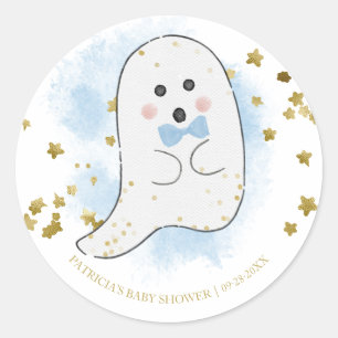 Lief spook Halloween meisje baby shower klassieker Ronde Sticker