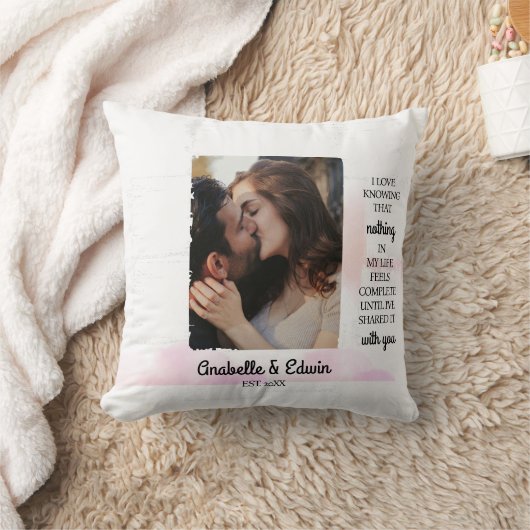 Lief Stel Aangepaste Foto Kussen (Deken)