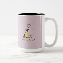 Lief sticker met uitstrekkende kat voor kattenlief