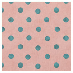 Lief stippenpatroon in blauw en roze stof