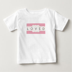 Lief T-shirtje met pastel hartjes en stippen