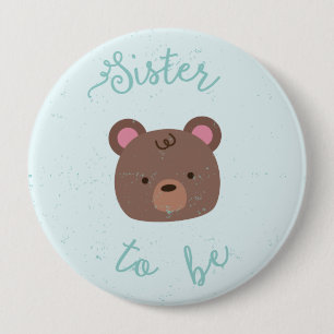 Lief Teddy Baby shower Zuster om Button te zijn