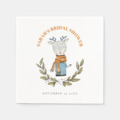 Lief Ugly Sweater Winter Rendier Bruidsfeest Servet (Voorkant)