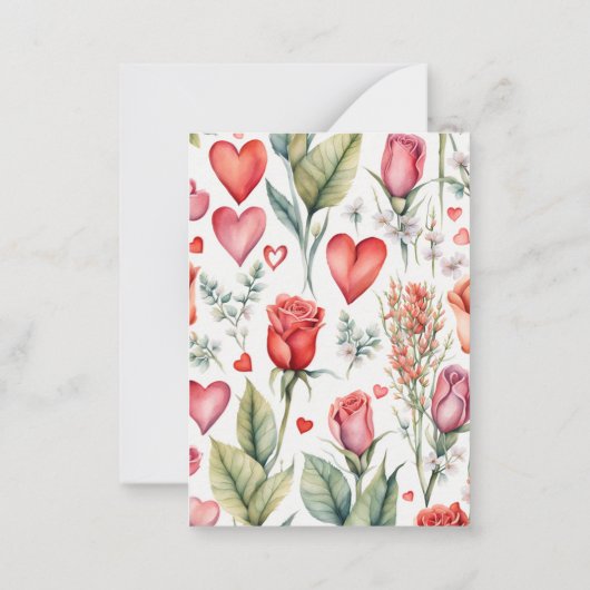 Lief Valentijnskaartje met uil voor kinderen Notitiekaartje (Achterkant)