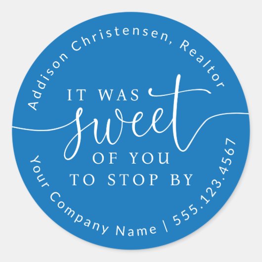 Lief van je om te stoppen door open huis gunst Sti Ronde Sticker (Voorkant)