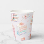 Lief verjaardagsfeestje pastel snoep ijsje papieren bekers (Achterkant)