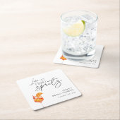 Lief Vierkante Kartonnen Onderzetter (Insitu)