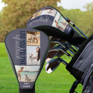 Lief voor altijd 3 Foto Leisteenblauw Golfheadcover