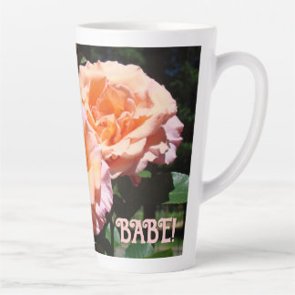 Lief voor jou BABE! koffiekopjes Roze Perzikrozen Latte Mok