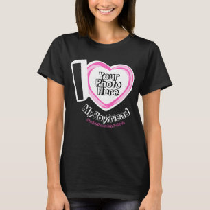 Lief vriendje met foto pasgetrouwden Bff T-shirt