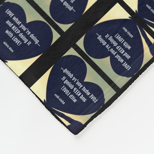 LIEF WAT JE DOET Vliesdeken -Adiela Akoo Fleece Deken (Hoek)