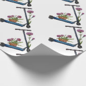 Lief Waterverf Art Push Scooter Wrapping Papier (Hoek)