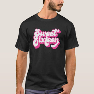 Lief zestien 16 jaar oud voor meisjes vrouwen 16e t-shirt