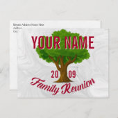 Liefboomaangepaste gezinshereniging briefkaart (Voorkant / Achterkant)