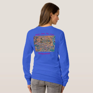 Liefdadige Vleugelvrouw Vleugels van Goud Vrouw's  T-shirt
