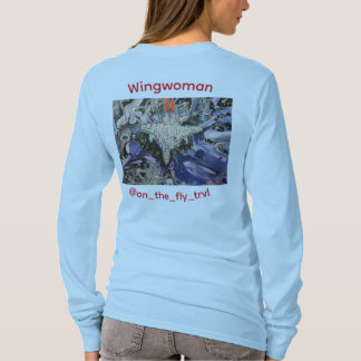 Liefdadige Wingwoman Lange Mouwen- Vrouw T-shirt