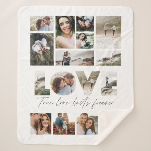 Liefde 16 foto moderne, minimale persoonlijke cade sherpa deken