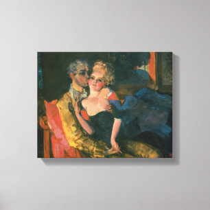 Liefde, 1910 canvas afdruk