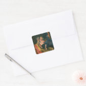 Liefde, 1910 vierkante sticker (Envelop)
