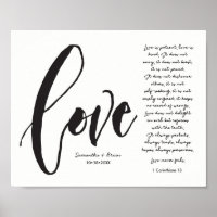 Liefde, 1 Kor. 13, Koppelnaam, Modern Schrift