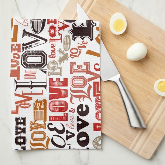 Liefde 1 theedoek (Quarter Fold)