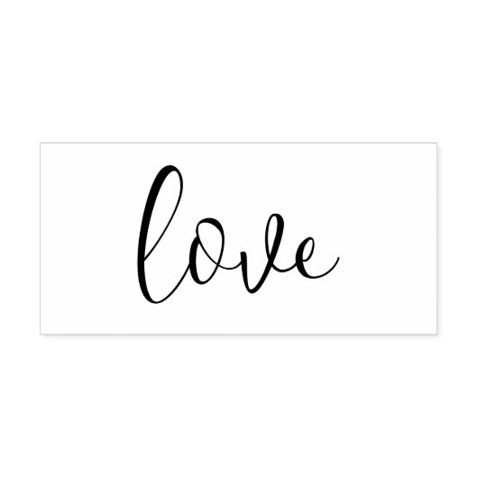 LIEFDE 1 "x2.5" Rubber Stamp / Trendy Script Rubberstempel (Afrduk)