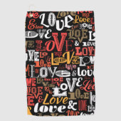 Liefde 2 golfhanddoek (Voorkant)