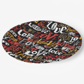 Liefde 2 papieren bordje (Gekanteld)