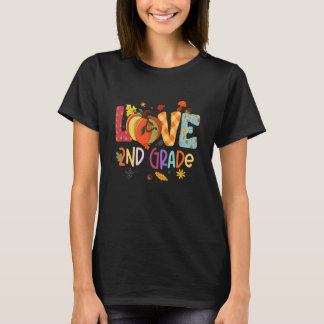 Liefde 2e klas Thanksgiving Herfst Autumn Tweede k T-shirt